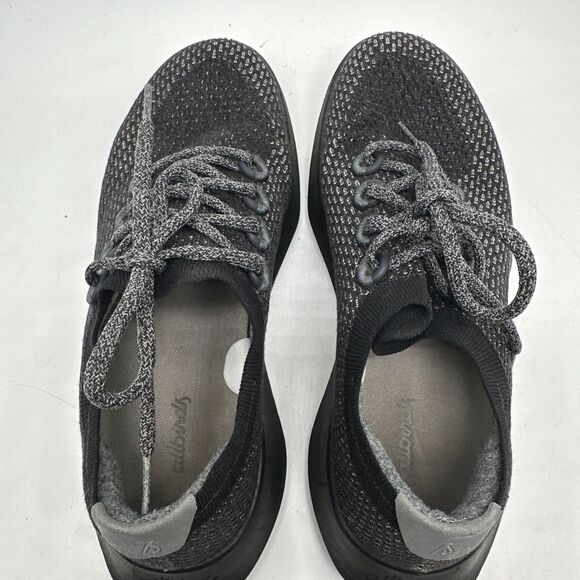 Allbirds Shoes Womens 10 Tree Dasher 2 Runner Sneakers Black Mesh Low Top Round - Picture 6 of 9